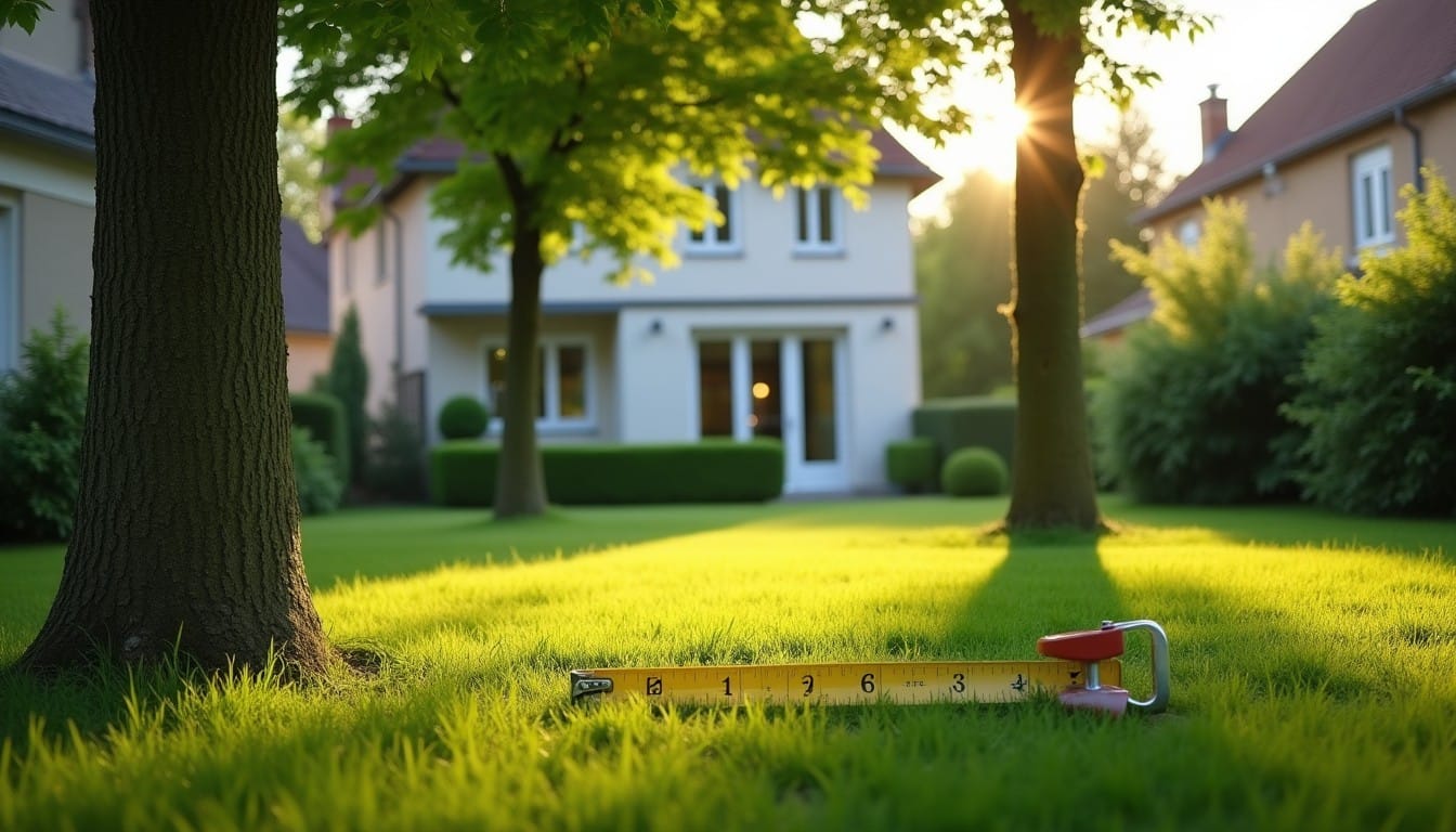 Arbre proche d une limite de propriété entre deux jardins voisins